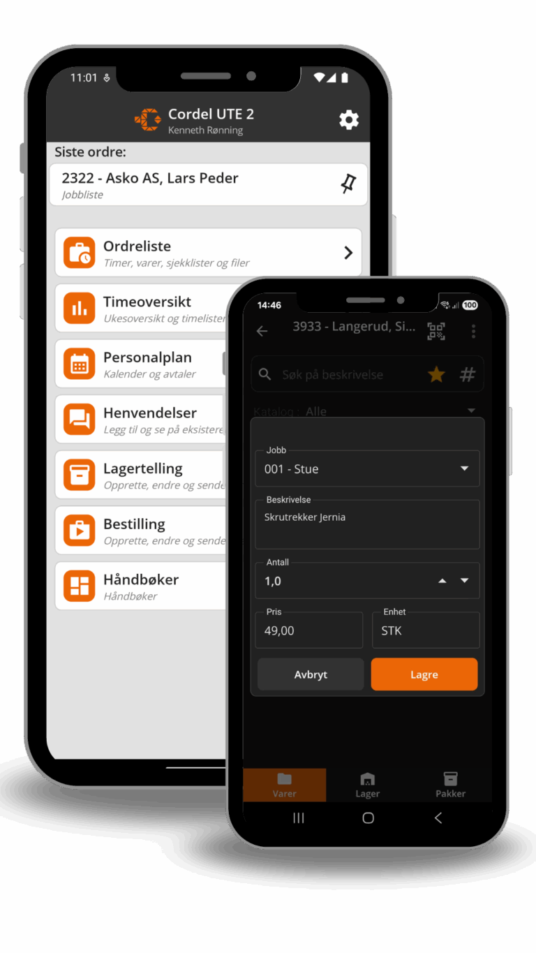 Skjermbilder av app Cordel UTE 2